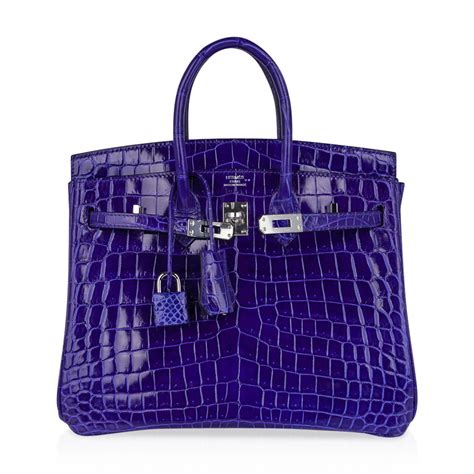 hermes blue birkin bag|Hermes Birkin crocodile.